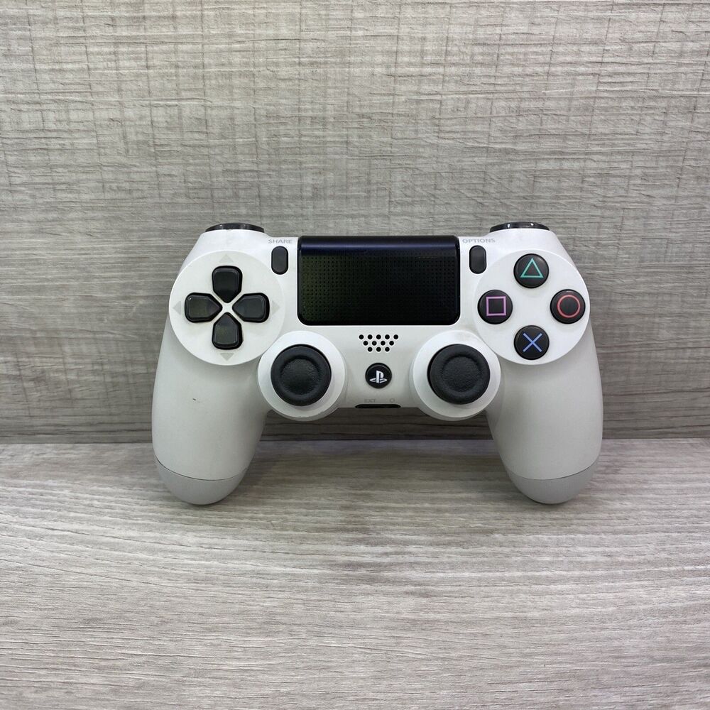 Sony Dualshock 4 CUH-ZCT1E White Handheld Wireless Controller For PlayStation 4